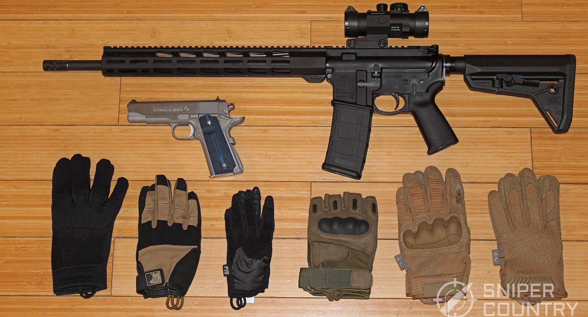 Best shooting gloves and AR-15 Pistol