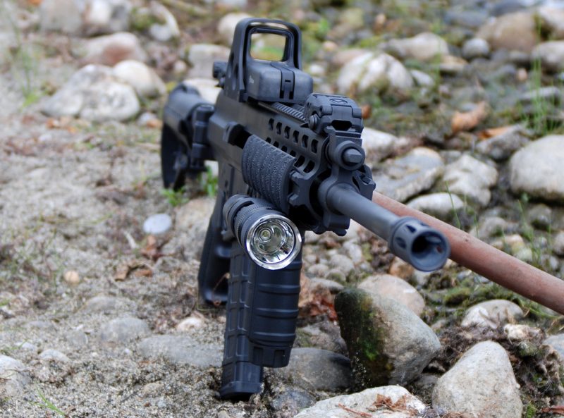 AR-15 with foregrip and Eothech