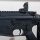 AR-15 rifle with a flip up sight