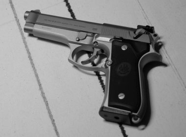 A close up view of Beretta 92FS