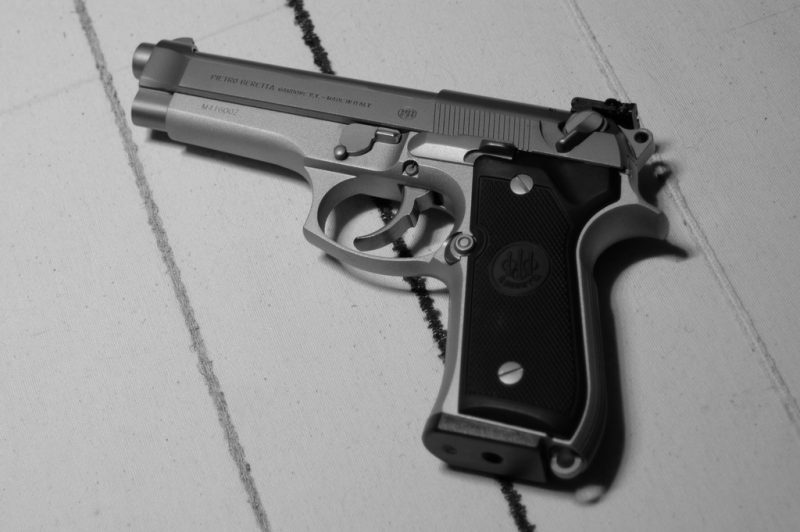 A close up view of Beretta 92FS