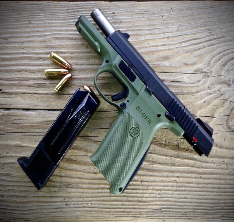 Ruger SR9 with a magazine
