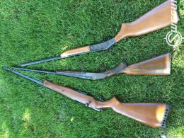 Three shotguns