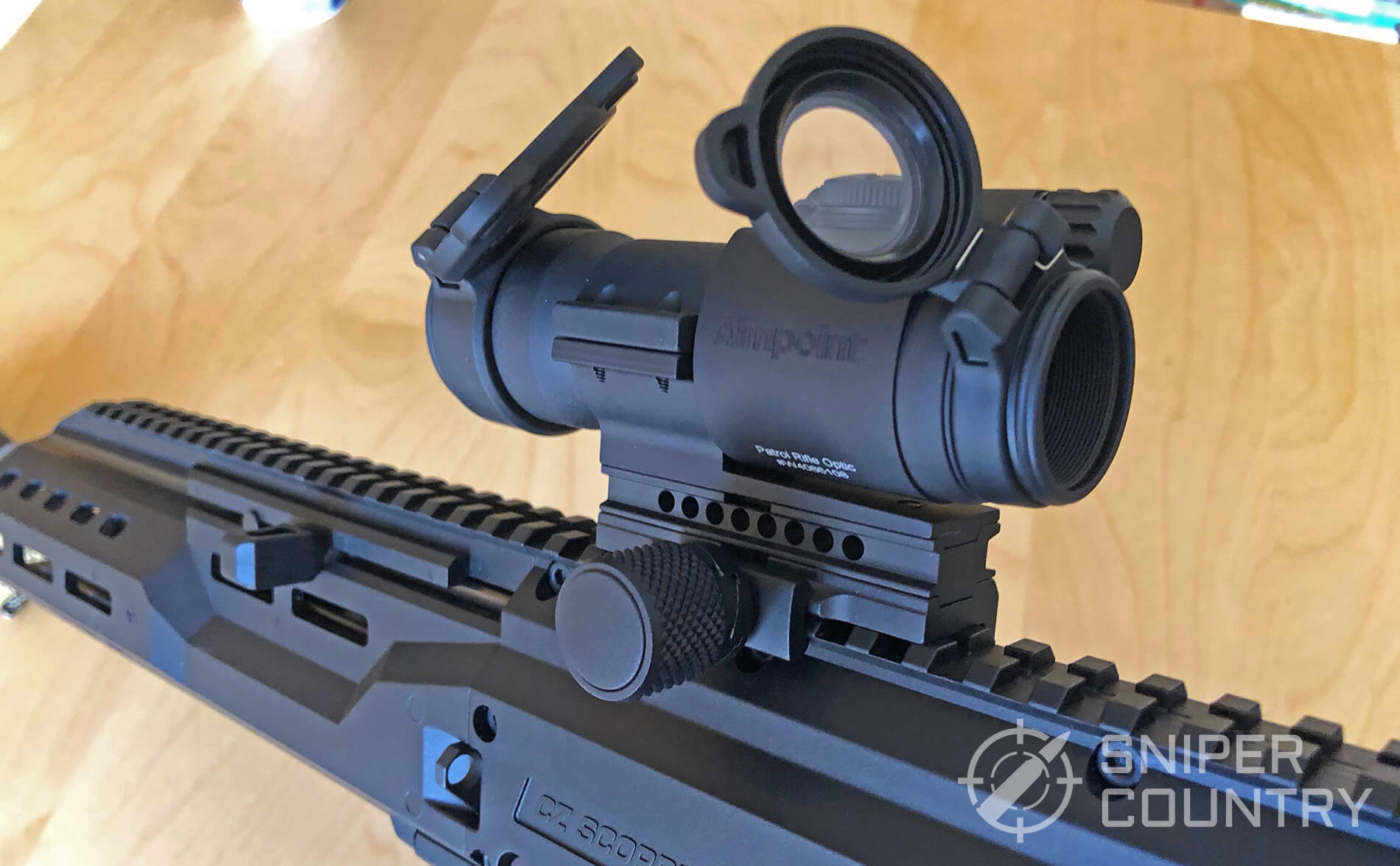 Aimpoint Pro mounted left side