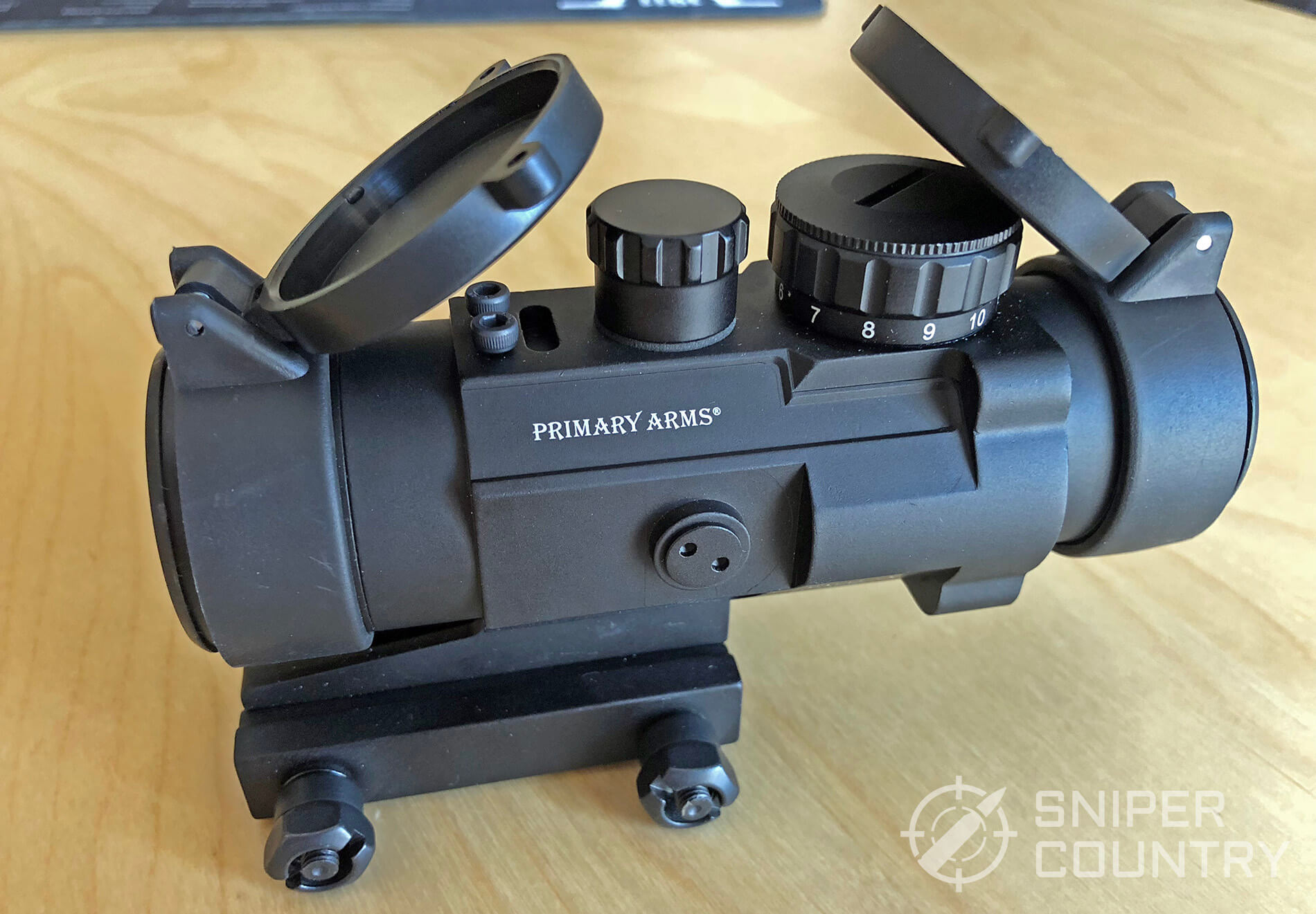 left side of Primary Arms 2.5x