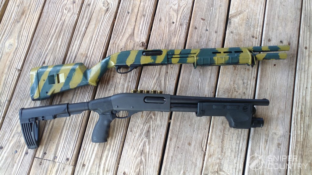 Remington 870 sprayed