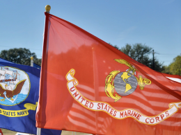 United States Navy and United States Marine Corps flags