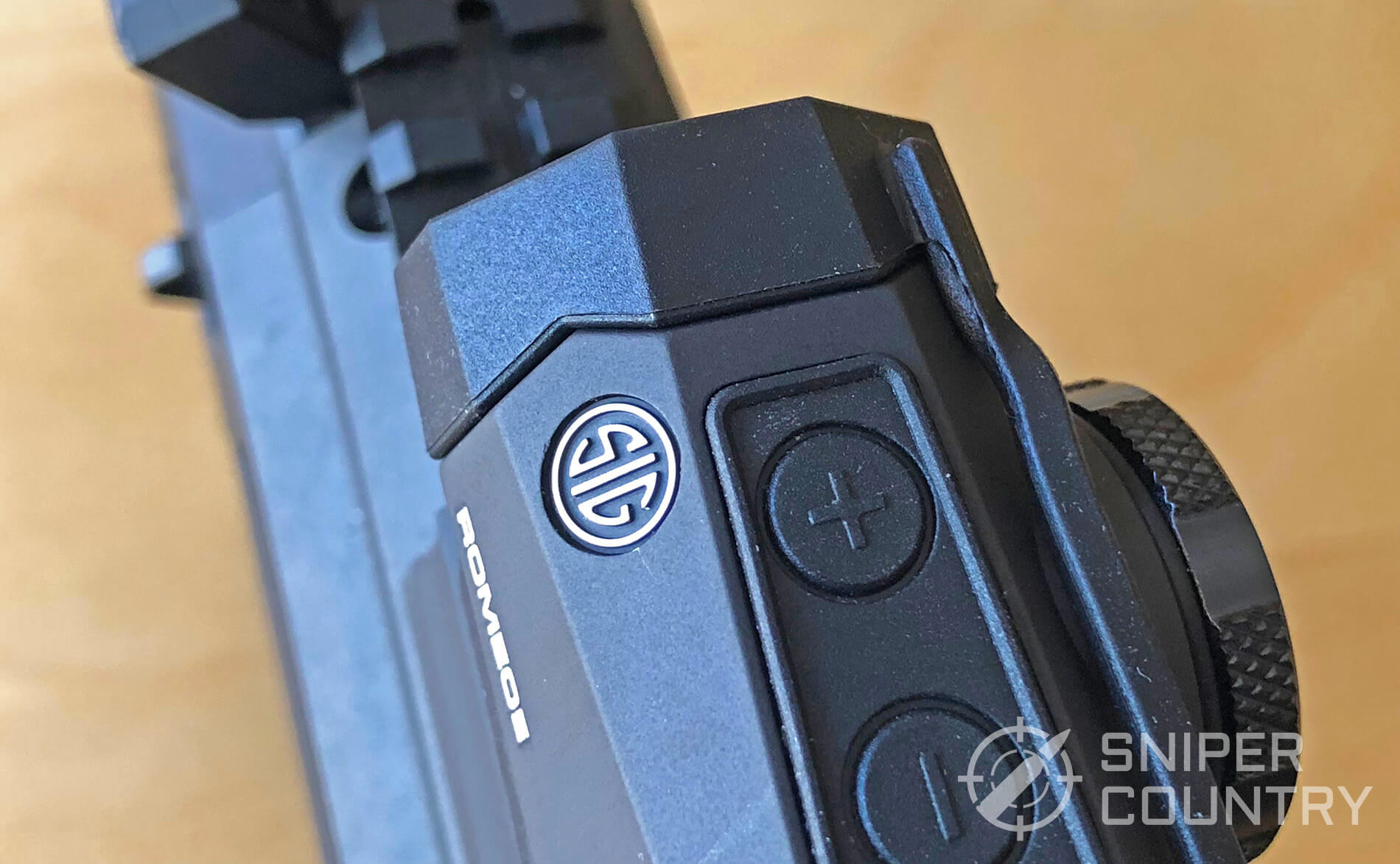 Sig Sauer Romeo 5 close-up on buttons