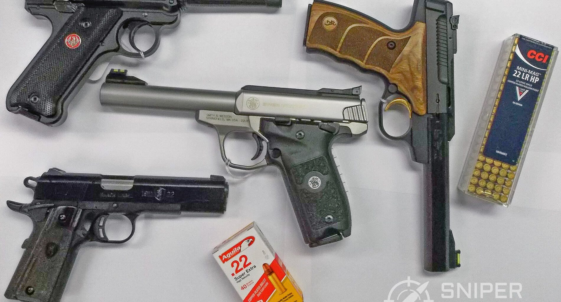 22 LR Pistols and Ammo