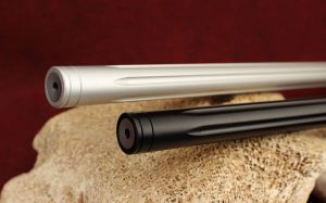 Two fluted rifle barrels