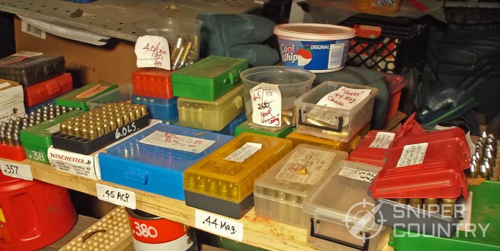 Shelf full of reloads