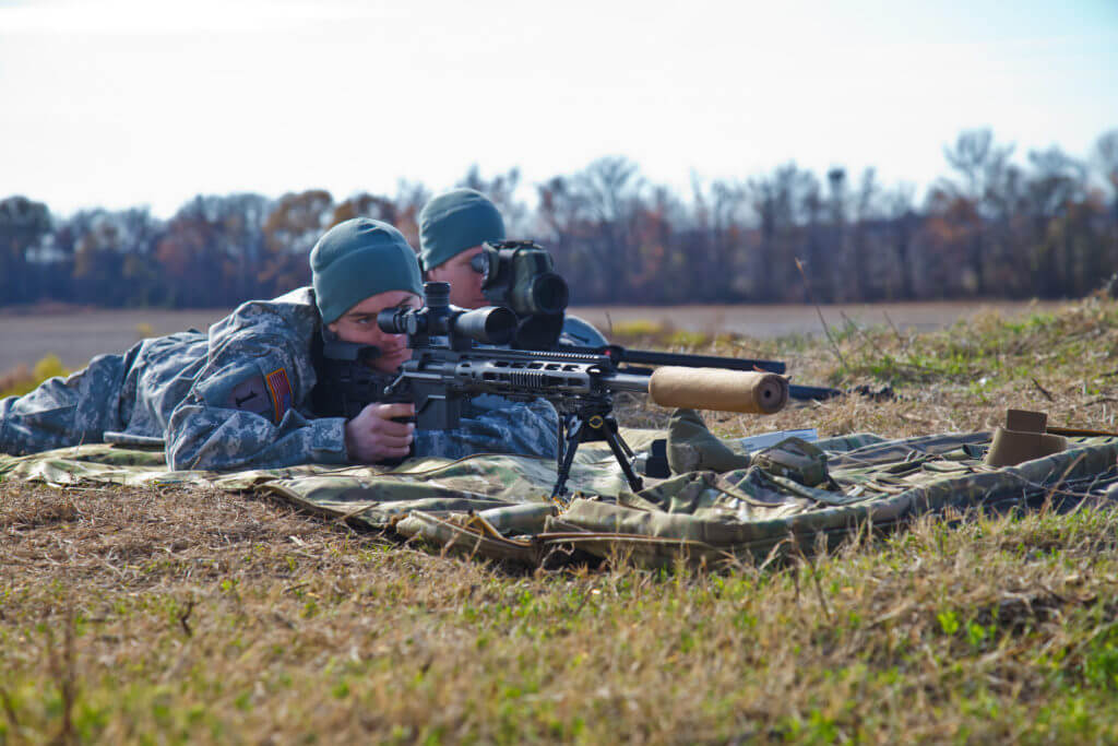 .300 Win Mag Rifle on the range