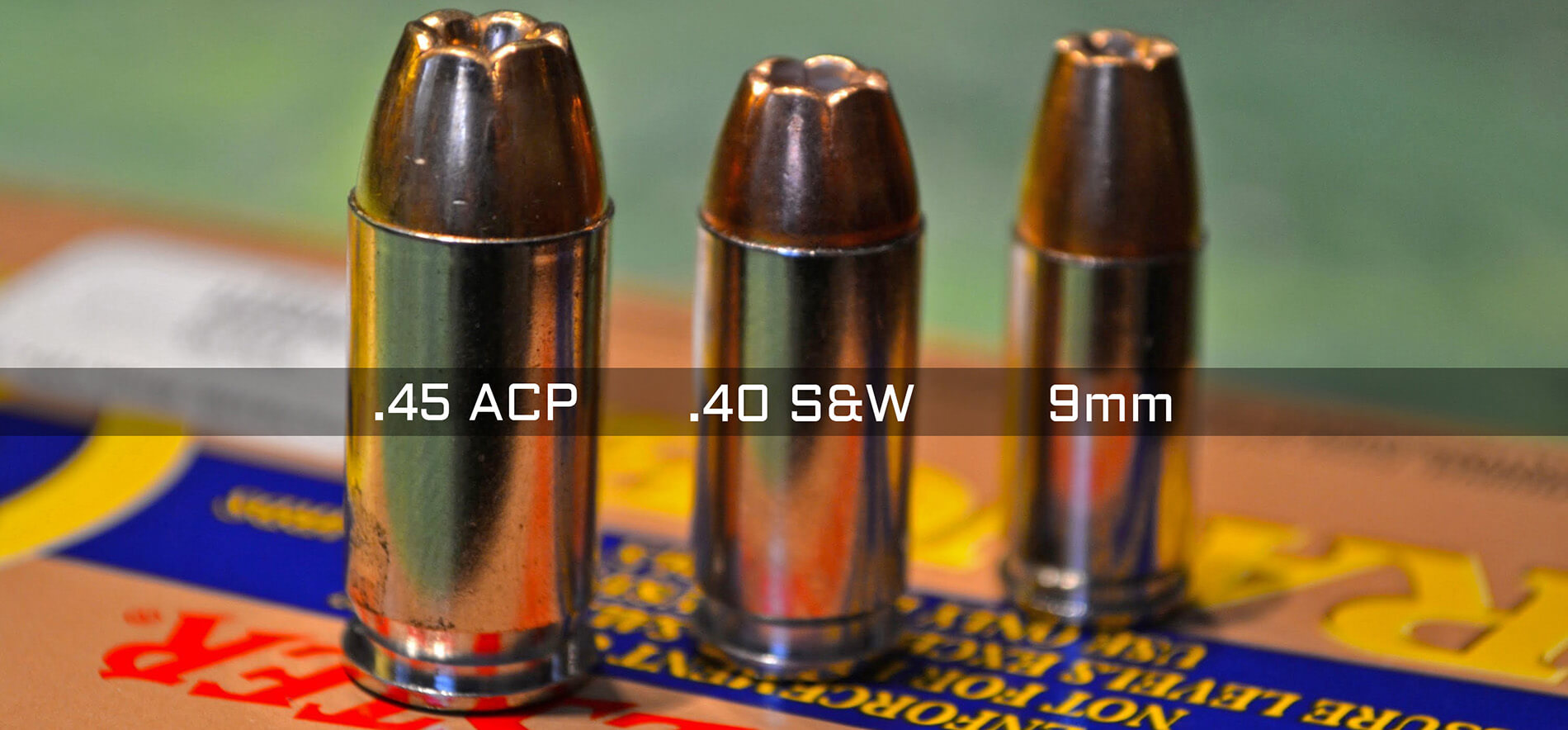 9mm vs .40 vs .45 ACP ammo