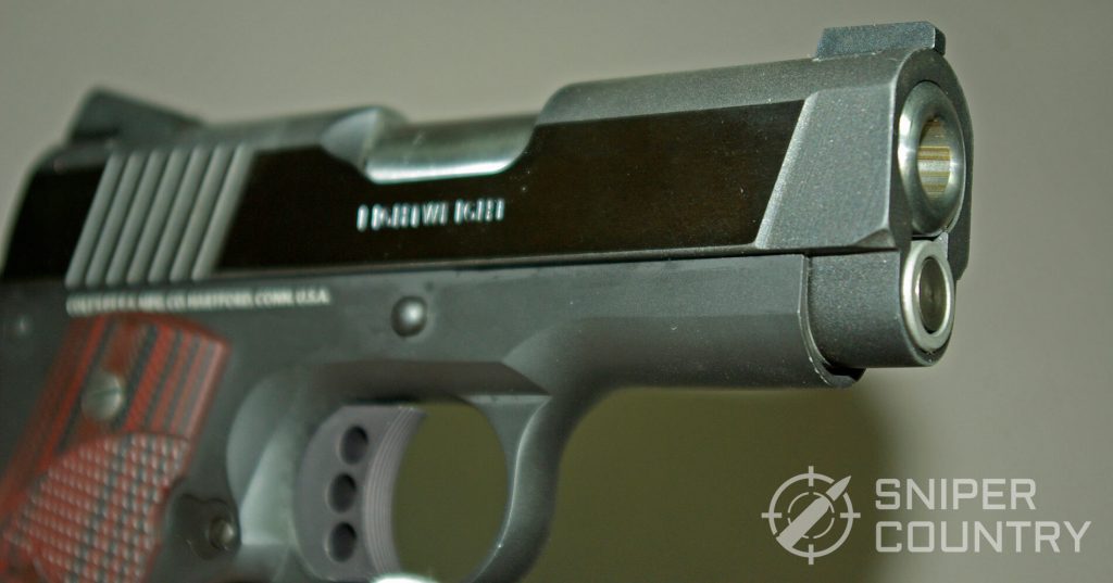 Colt Defender Muzzle and Slide