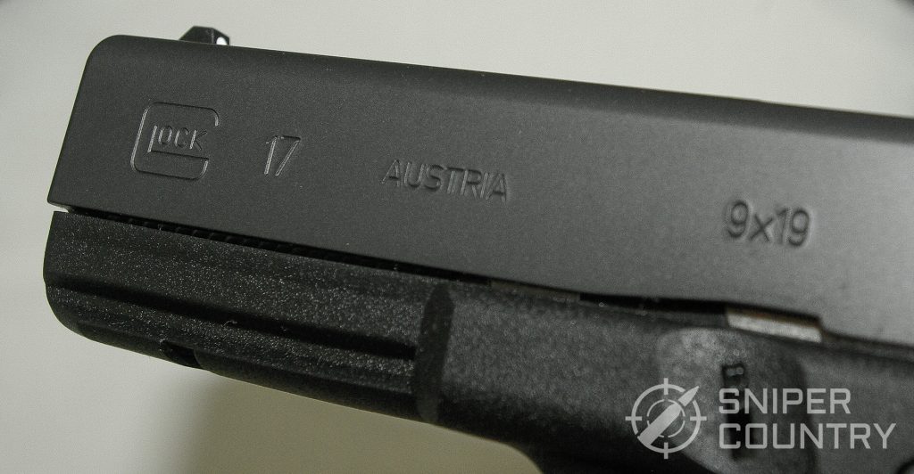 Left-slide of Glock 17