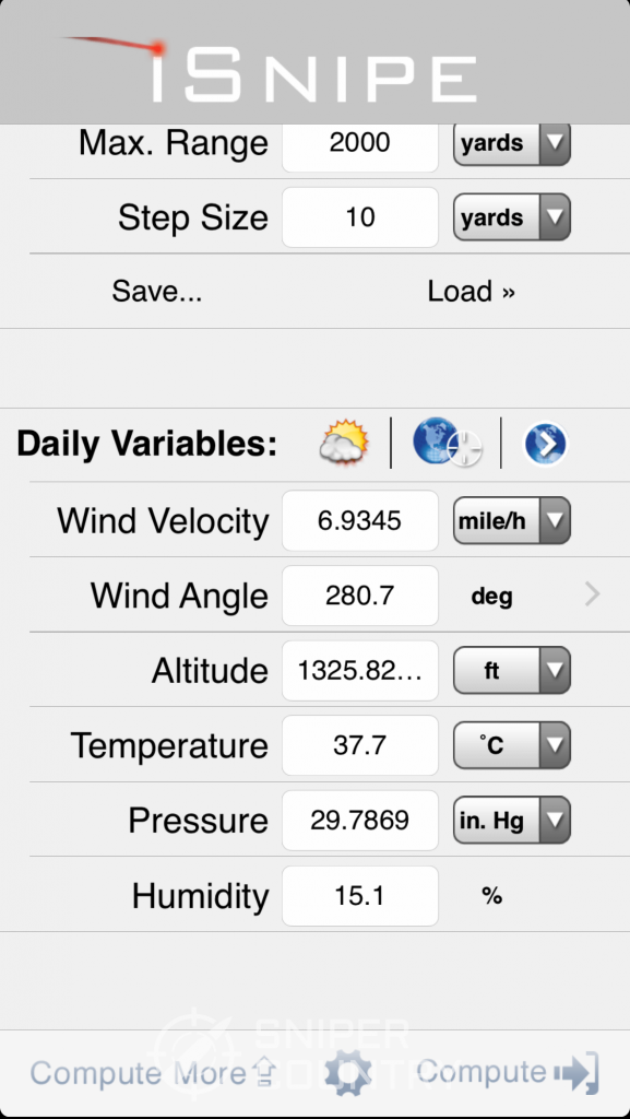 iSnipe Weather