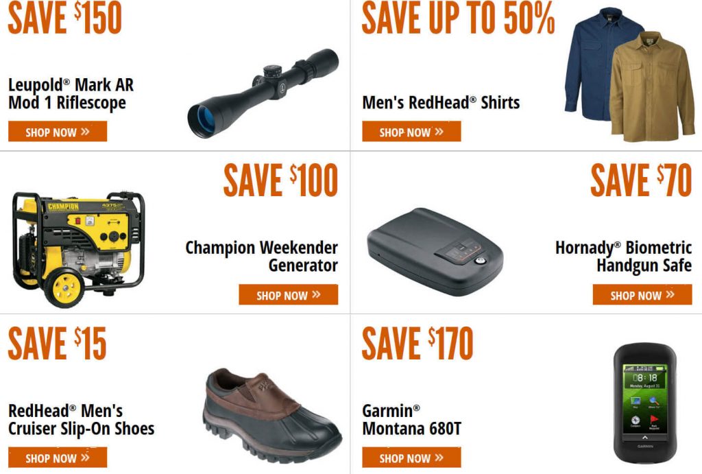 Cabela's Deals Page