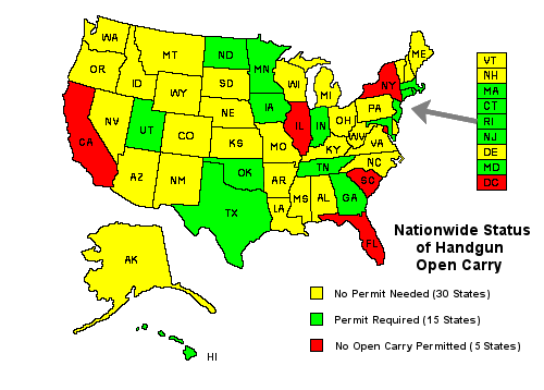 Open Carry Map