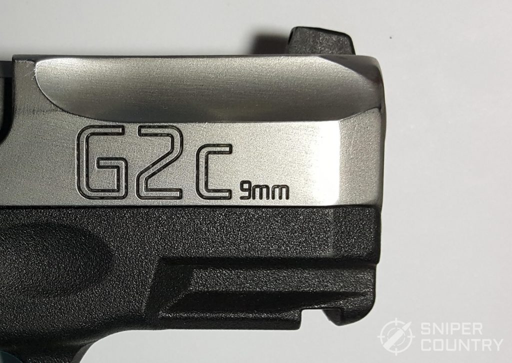Taurus G2C logo engraving on barrel