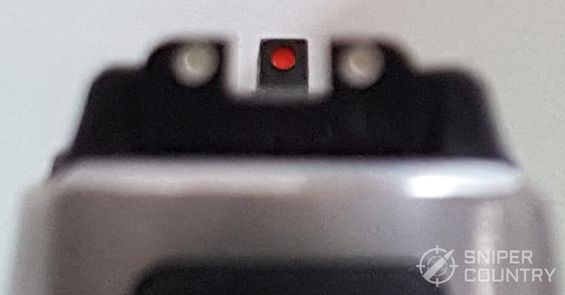 Taurus G2C Front sight with white dot (original is white; I painted this one to make it easier on my aging eyes)