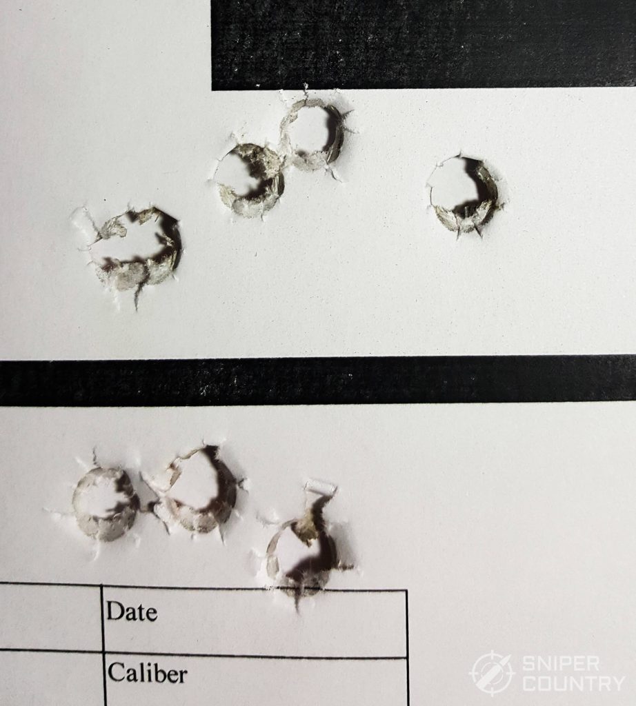 Winchester White Box 115 grain FMJ on Target