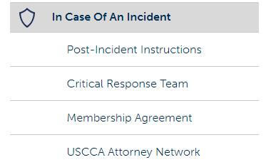 in case of an incident links