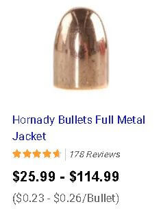 hornady FMJ ammo