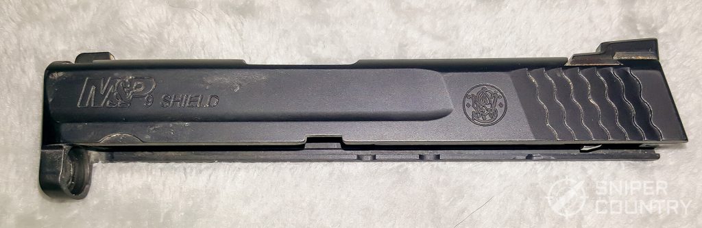 M&P Shield 9mm slide left side