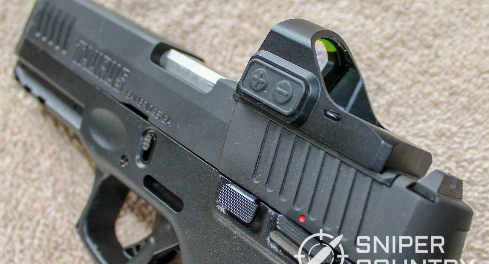 Taurus G3 with Tru Glo red dot sight side shot 2