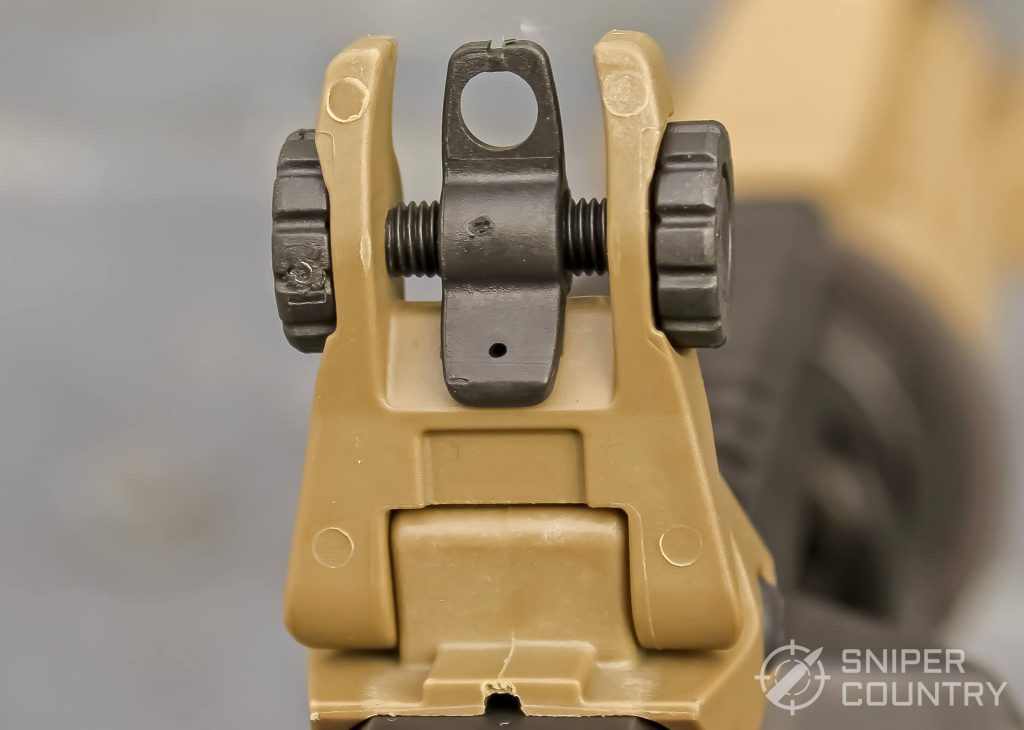 Rock River Arms LAR-15 rear sight open