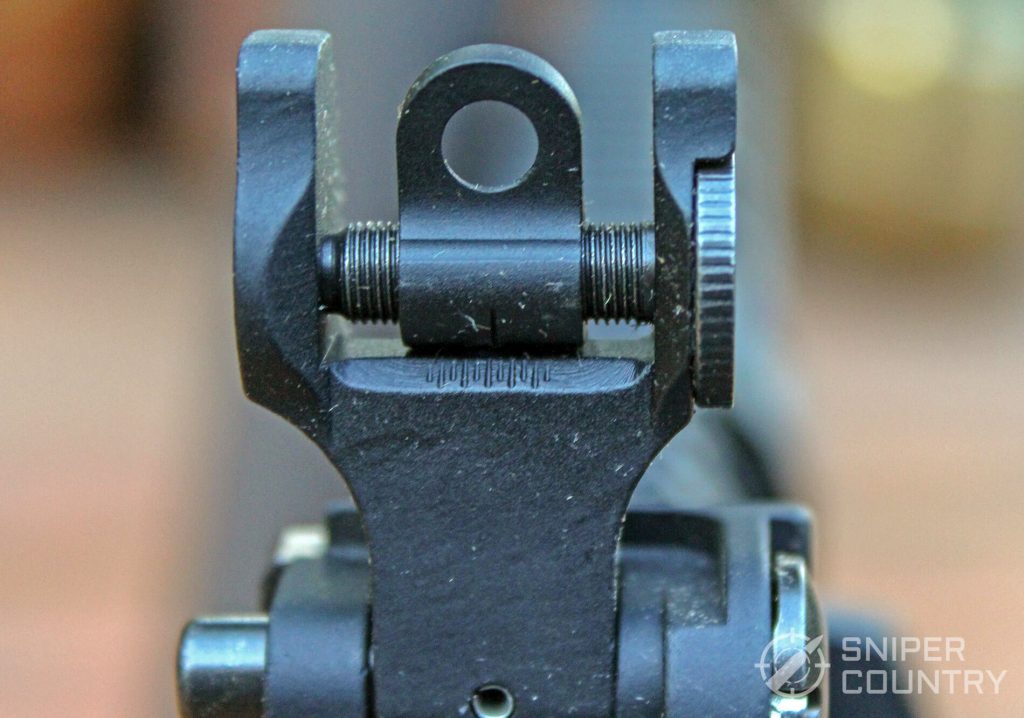Troy Industries A4 9mm Carbine rear sight