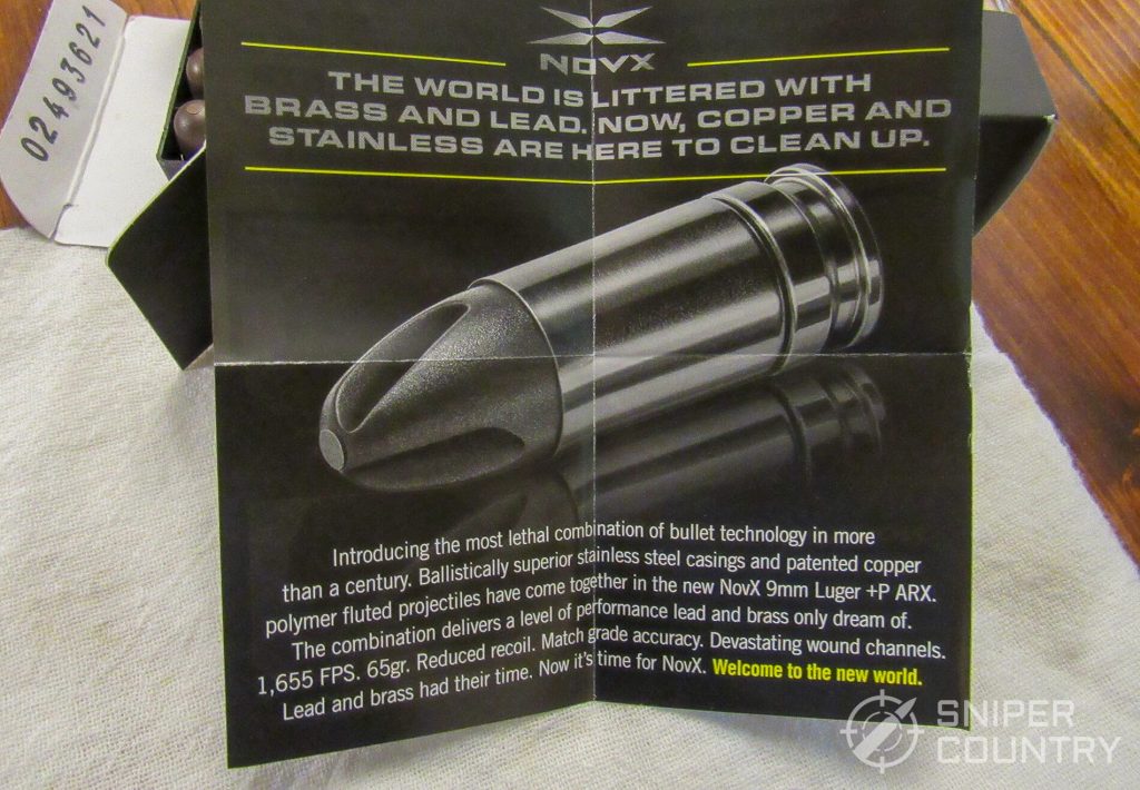 NovX 9mm Ammo flyer