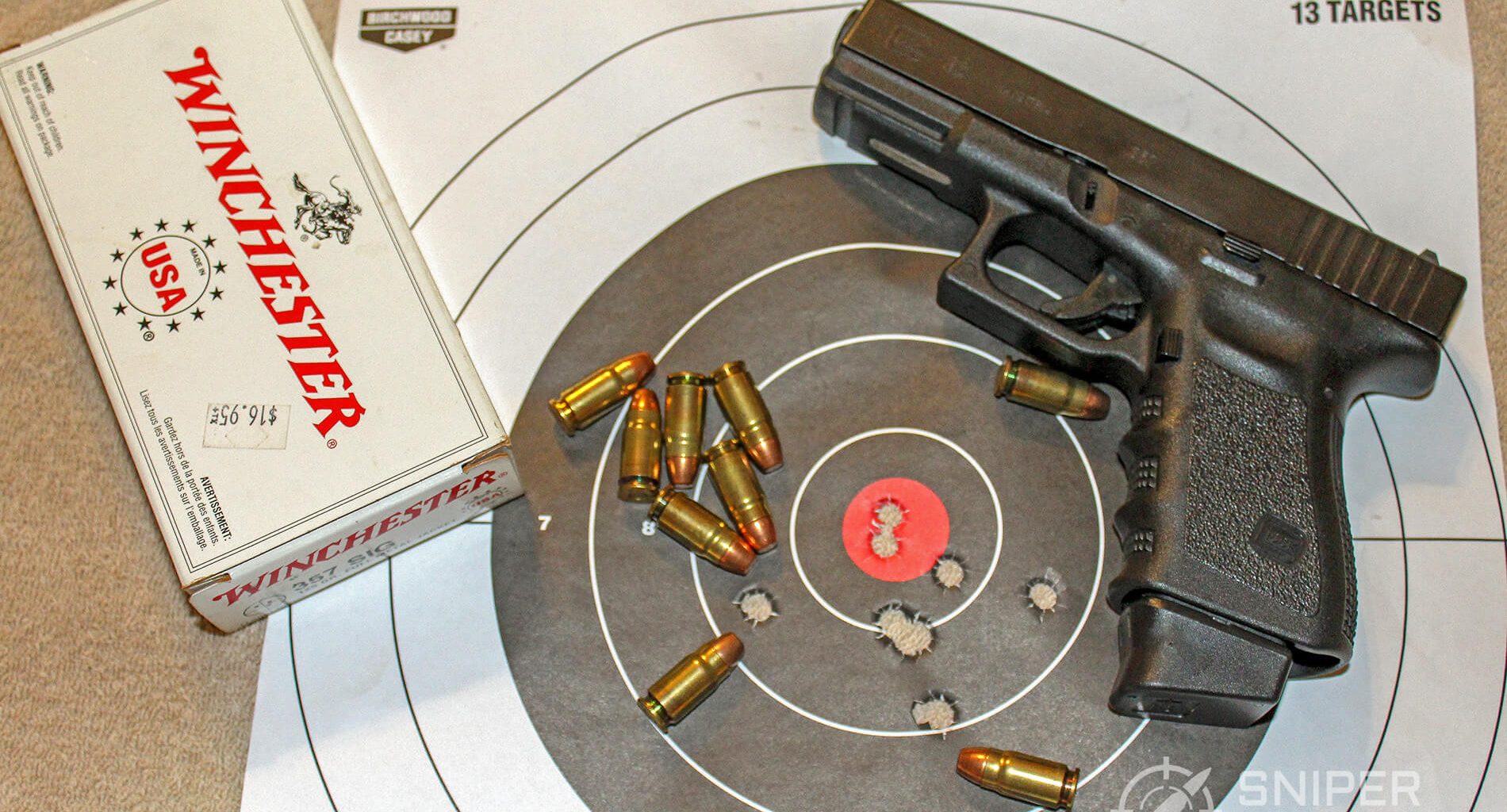 Glock 32 and target