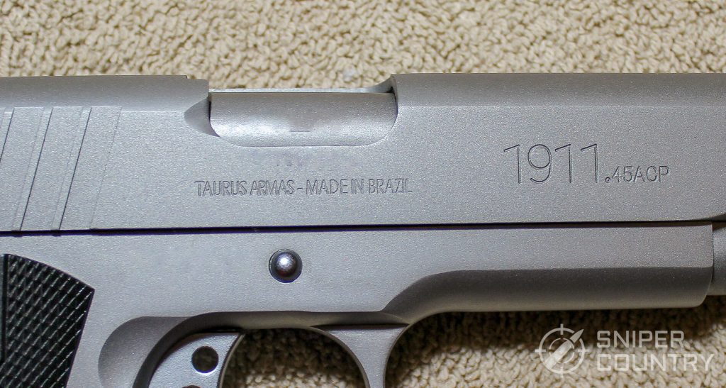Taurus PT1911 etching right side