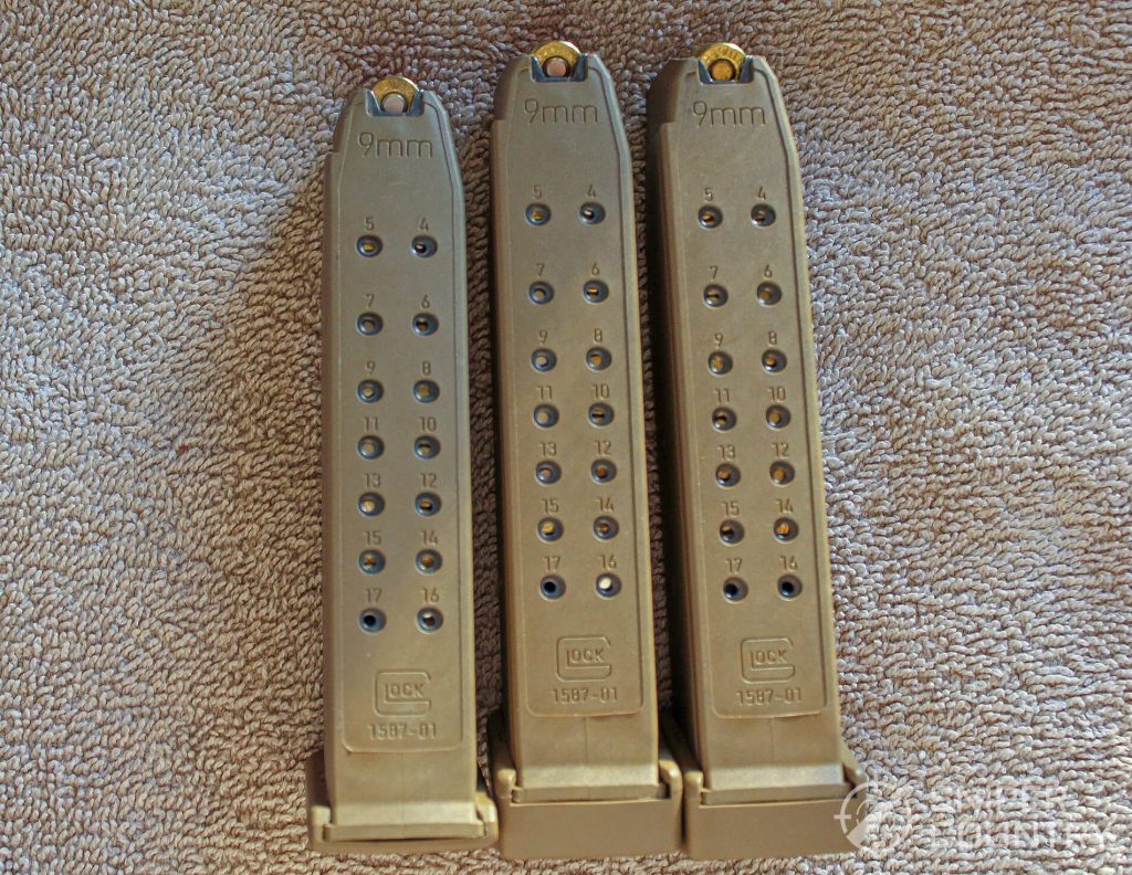 Glock G19X magazines loaded