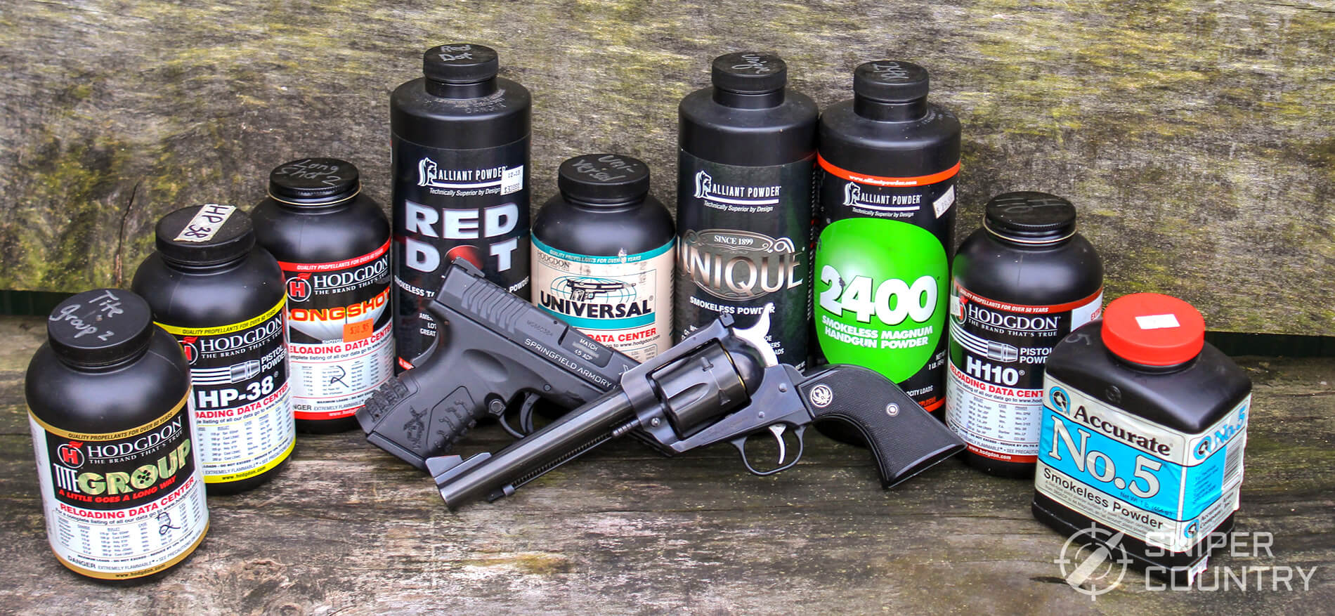 Selection of handgun powders