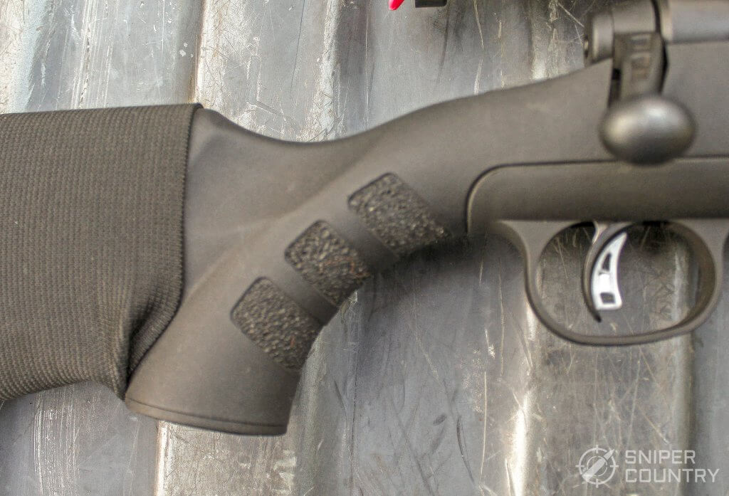 pistol grip of the Savage Axis II XP