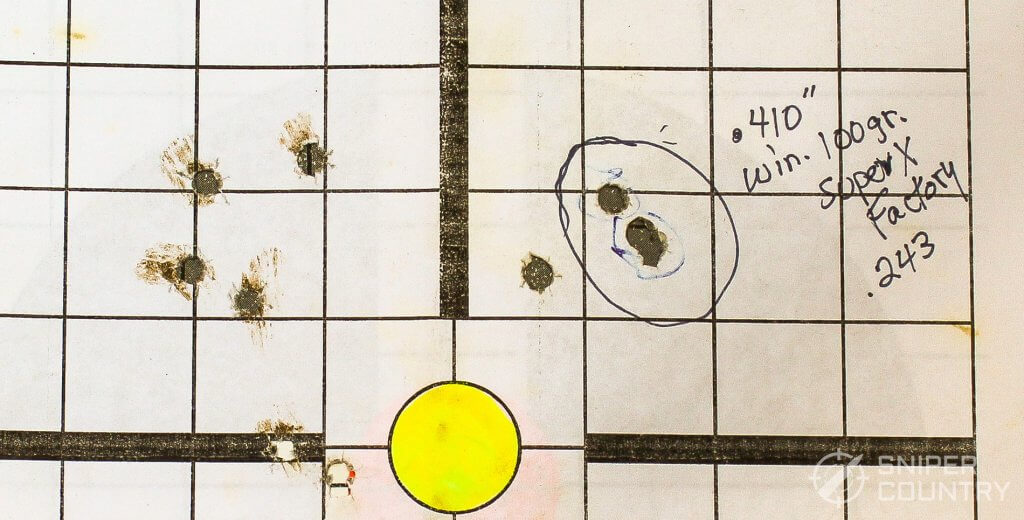 target shot with Savage Axis II XP