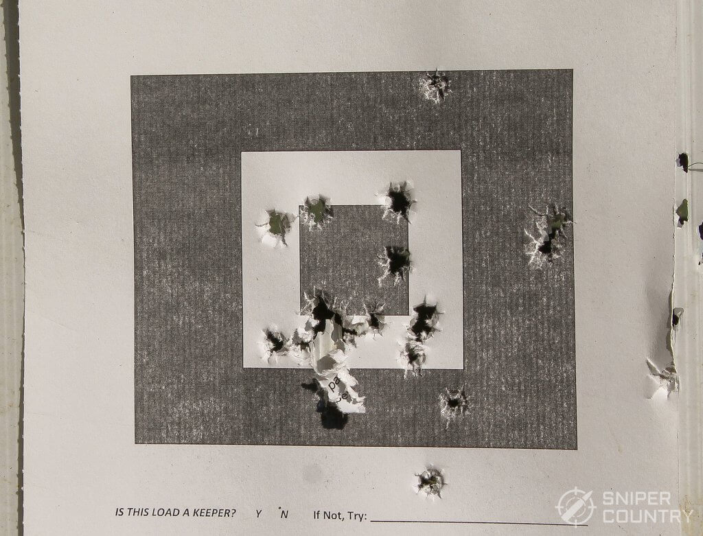 Fiocchi Ammo 380 on target