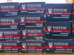 Fiocchi Ammo boxes