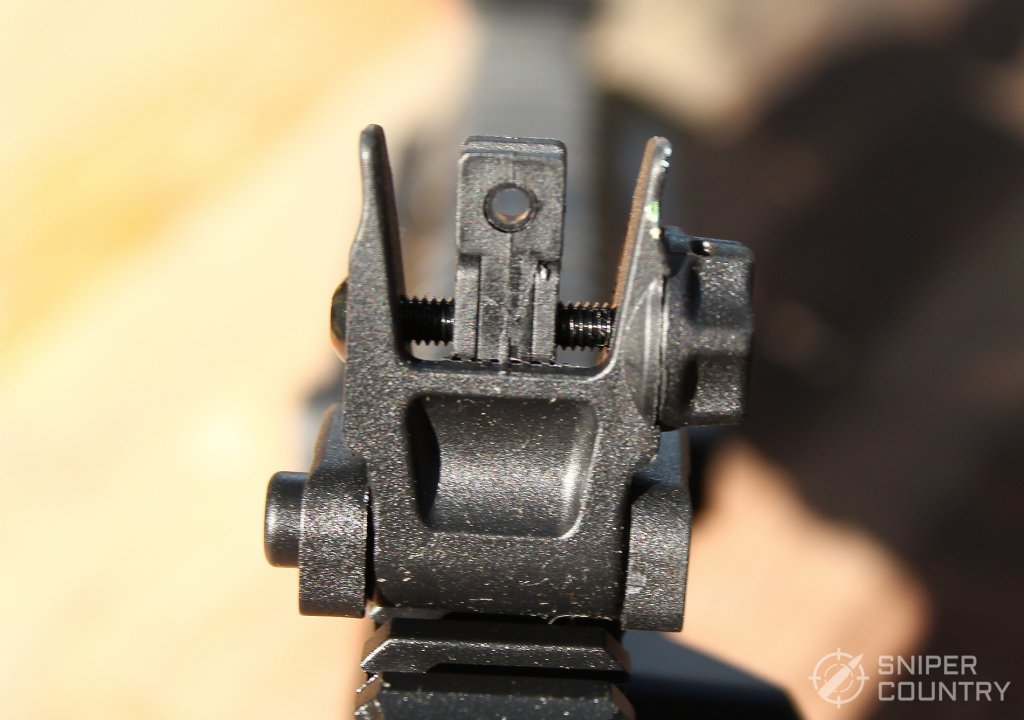 HK 416 Pistol Review HK416 rear sight