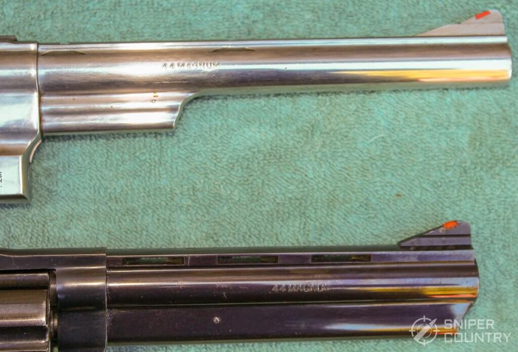 Taurus 44 and S&W barrel engraving right