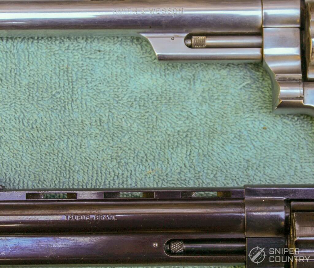 Taurus 44 and S&W barrels left