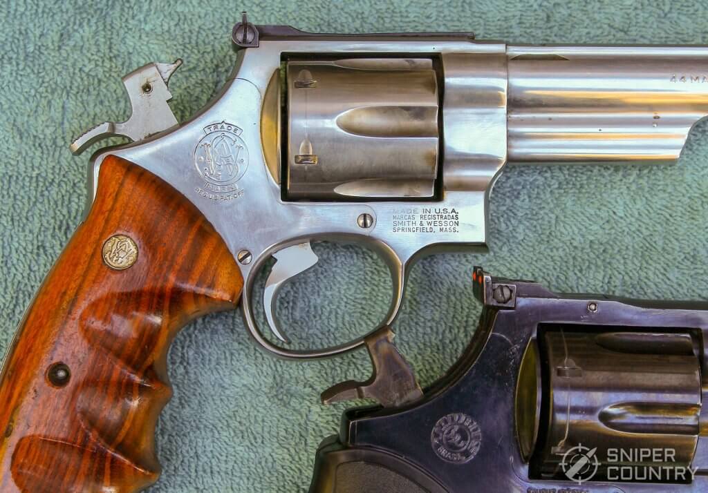 Taurus 44 and S&W hammers cocked