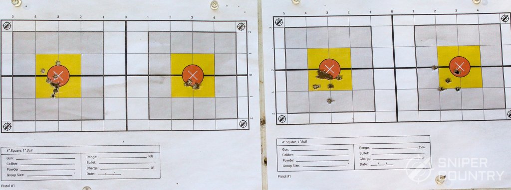 targets shot with HK416