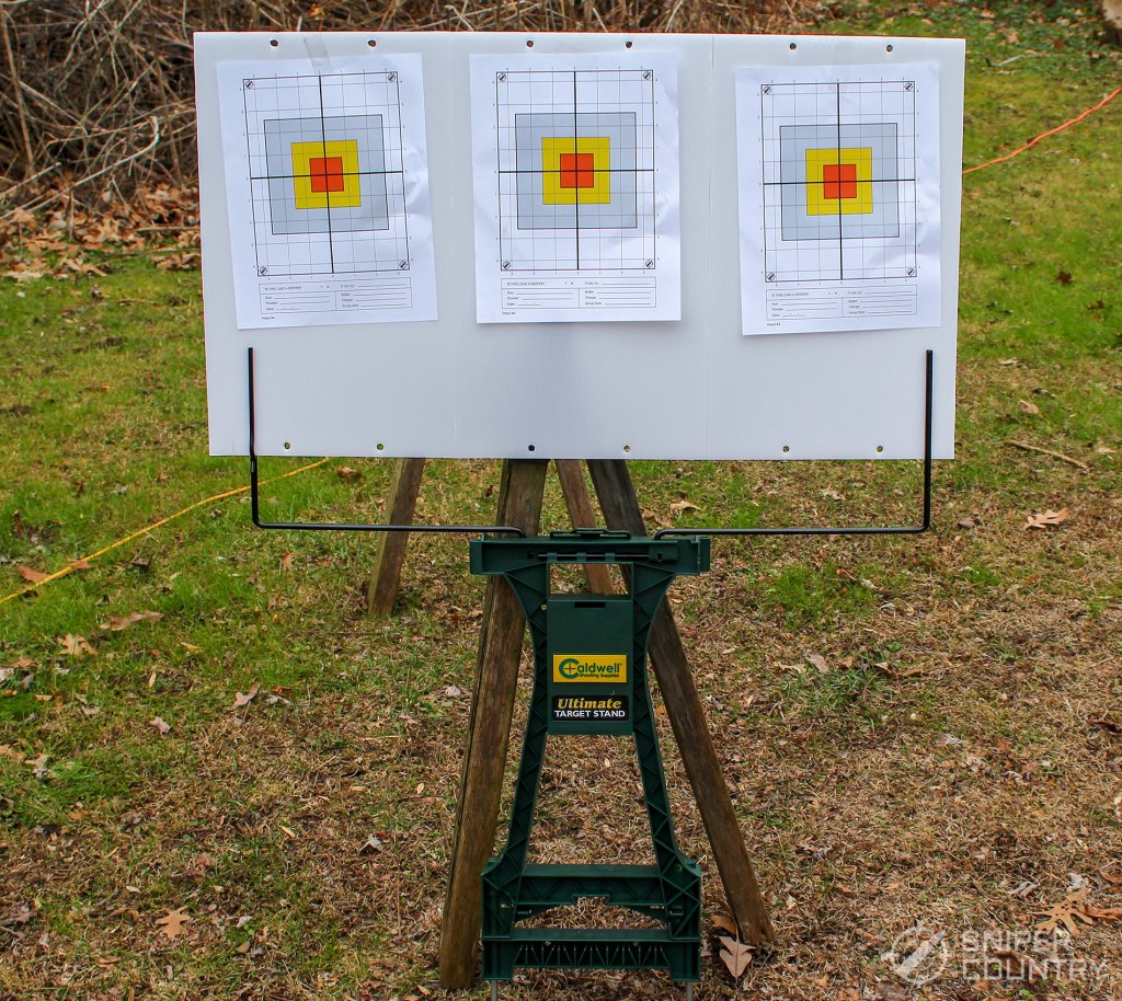 target stand with targets