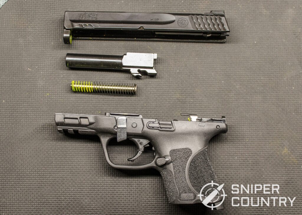 S&W M&P 9mm Compact Field Stripped