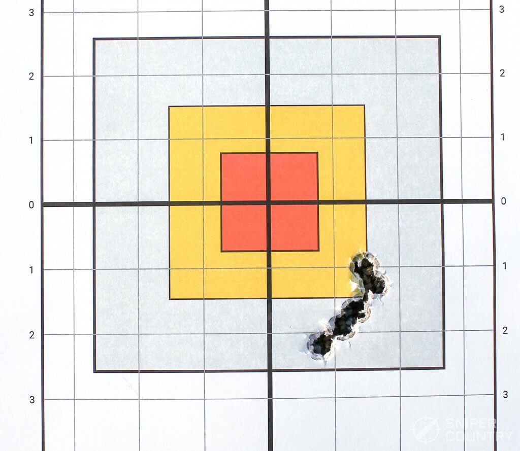 target shot with Fiocchi FMJ-230