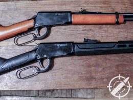 rossi 22 lever action rifle side by side