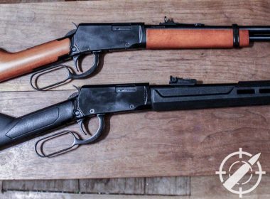 rossi 22 lever action rifle side by side